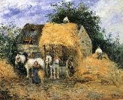 Camille Pissarro Yun-hay carriage USA oil painting artist